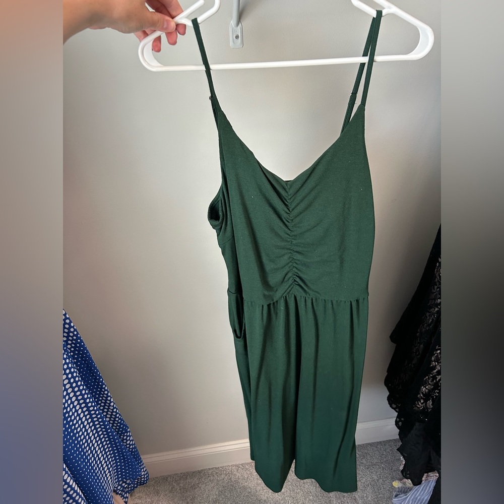 Yathon, Dark green cotton dress, size XL